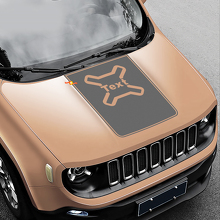 Hood Blackout Vinyl Sticker Decal 2 for Jeep Renegade_2