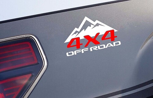 4x4 Off Road Mountain Style Side Vinyl Decals Set for Trucks