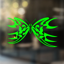 Butterfly with Sharp Wings Universal Vinyl Decal Sticker_3