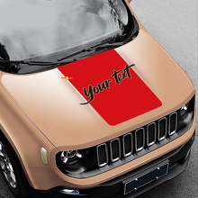 Custom Hood Blackout Vinyl Sticker Decal for Jeep Renegade 2
