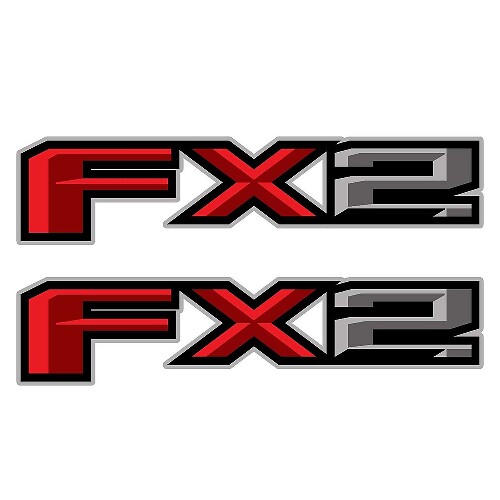 4x4 Off-Road Bedside Vinyl Decal Stickers Set Of 2 for Ford F-150 FX2 2017