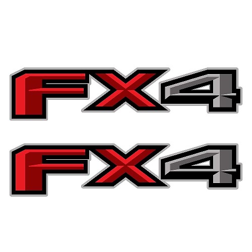 4x4 Off-Road Side Bed Vinyl Decal Stickers Set Of 2 for Ford F-150 FX4 2018