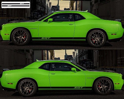 2x Side Vinyl Rally Decals for Dodge Challenger
