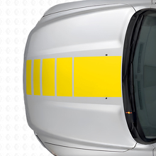 Strobe Stile Stripes Hood & Bedside Vinyl Decal Kit for Dodge Ram 1500_10