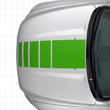 Strobe Stile Stripes Hood & Bedside Vinyl Decal Kit for Dodge Ram 1500_5