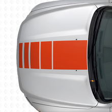 Strobe Stile Stripes Hood & Bedside Vinyl Decal Kit for Dodge Ram 1500_8
