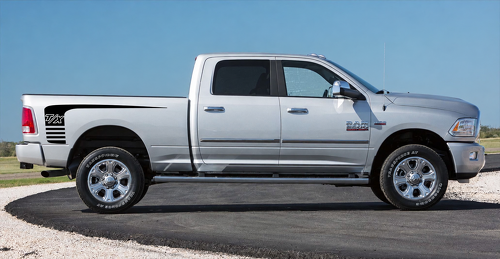 T/X Strobe Bedside Sweep Pair Bedside Vinyl Decal Sticker for Dodge Ram 1500