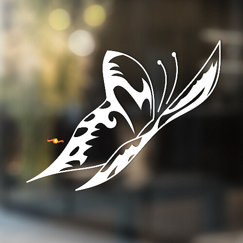 Fluttering Butterfly Universal Vinyl Decal Sticker