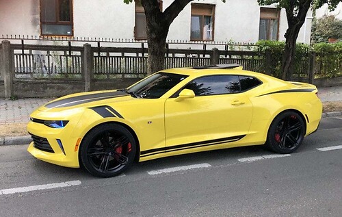 Racing Rally Stripe Kit Hood Roof Trunk Vinyl Decal Sticker for Chevrolet Camaro 2016-2018