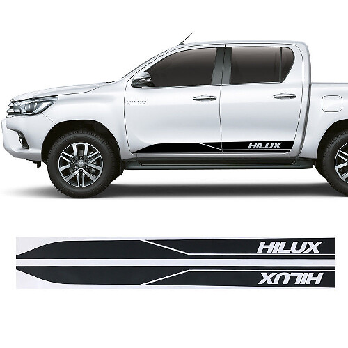 Branded Stripes Side Door Vinyl Decal Sticker for Toyota Hilux