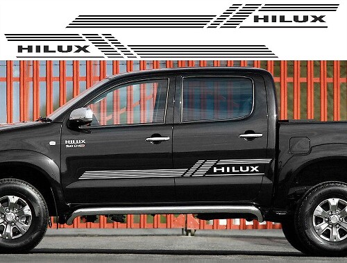 thin Stripes Side Vinyl Decal Sticker for Toyota Hilux