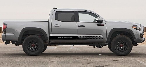 2x Toyota Tacoma 2016 Seitenschweller Vinyl  Grafik Rallye Aufkleber Kit
