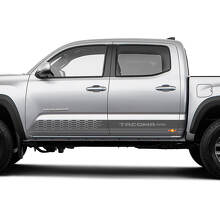 Checkered Door Side Stripes Vinyl Decals Graphics Sticker Kit For Toyota Tacoma 2