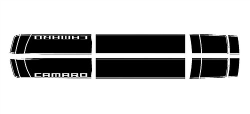 Branded Stripes Hood Roof Trunk Vinyl Decal Sticker for Chevrolet Camaro 2016-2017