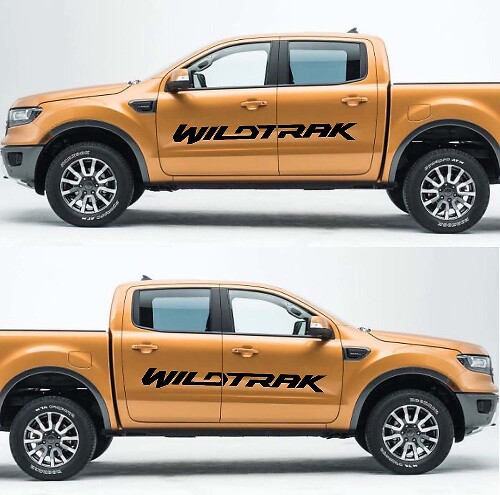 Door Vinyl Sticker Decals Graphics for Ford Ranger Wildtrak 2016-2018