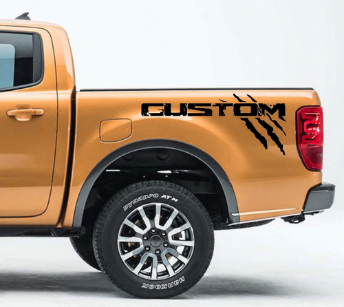 CUSTOM Claw Pair Bedside Vinyl Decal Sticker for Ford Ranger