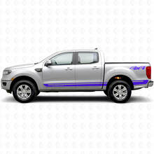 Custom 4x4 Side Stripes Vinyl Decal Kit for Musclecar Ranger Wildtrak_2