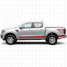 Custom 4x4 Side Stripes Vinyl Decal Kit for Musclecar Ranger Wildtrak_4