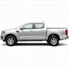 Custom 4x4 Side Stripes Vinyl Decal Kit for Musclecar Ranger Wildtrak_5