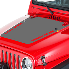 Wrangler Vinyl Hood Sticker Decal Kit for Jeep Wrangler TJ JK 2