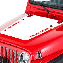 Wrangler Vinyl Hood Sticker Decal Kit for Jeep Wrangler TJ JK 3