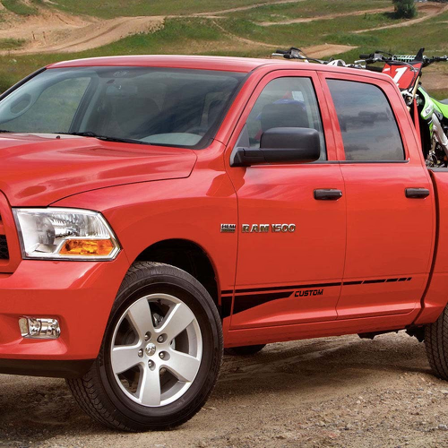 Side Graphics Stripe Sticker Decal Style 6 for Dodge Ram 1500