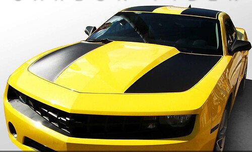 Dual Stripes Hood Roof Trunk Vinyl Decal Sticker for Chevrolet Camaro 2010-2013