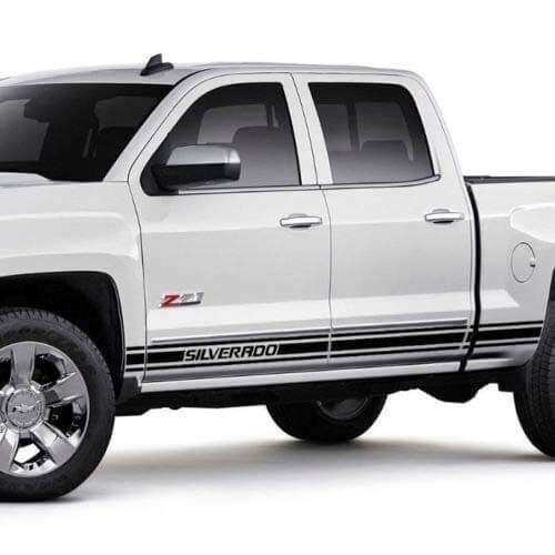 Lower Side Stripe Vinyl Decal For Chevrolet Silverado