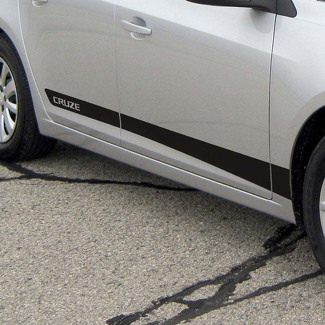 Chevrolet Cruze side stripes graphics decal door panel decal black vinyl