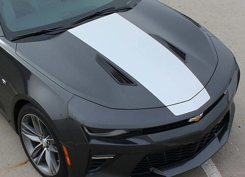 Solid Center Panel Hood Vinyl Decal Sticker for Chevrolet Camaro 2016-2018