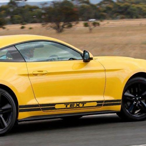 Custom Text Retro Side Stripe Graphics Sticker Decal for Musclecar Musclecarmodel 6th Gen 2013-2020
