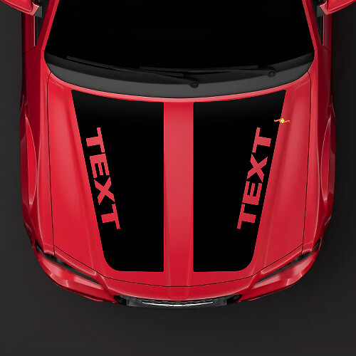 HEMI style hood Sticker Decal top blackout pre-cut for 2005-2010 Chrysler 300C SRT-8