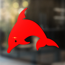 Diving Dolphin Silhouette Universal Vinyl Decal Sticker_2