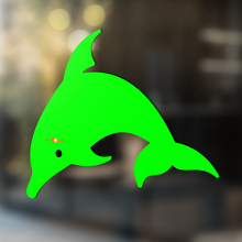 Diving Dolphin Silhouette Universal Vinyl Decal Sticker_3