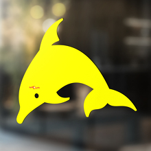 Diving Dolphin Silhouette Universal Vinyl Decal Sticker_4