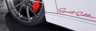 SPORT Edition Performance Sport Car Decal sticker emblem logo RED (Fits: HONDA
