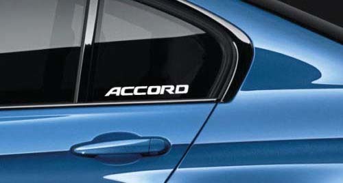 Brand Lettering Side Window Vinyl Decal For Honda Accord 