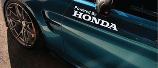 Powered By Honda Decal Sticker logo Vtec Civic Type R Accord 12
