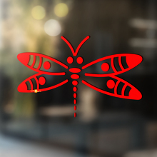Dragonfly Silhouette Universal Vinyl Decal Sticker_2