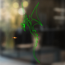 Flying Dragon Silhouette Outline Universal Vinyl Decal Sticker_3