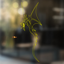 Flying Dragon Silhouette Outline Universal Vinyl Decal Sticker_4