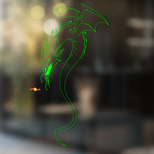 Dragon Outline Silhouette Universal Vinyl Decal Sticker_4