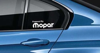 Powered By Mopar Decal Sticker logo dodge ram Hemi R/T Nascar SS USA Pair