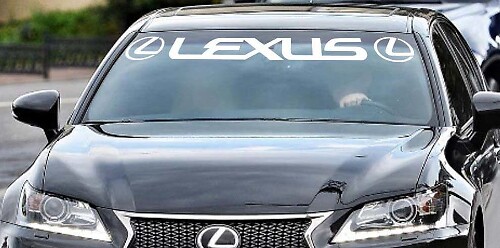 Windshield Banner Vynil Decal Sticker for Lexus Vehicles