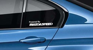 Powered By Mazdaspeed Decal Sticker logo Mx5 Mazda3 CX9 CX5 miata Pair