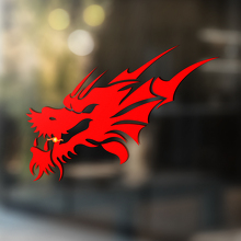 Dragon Head Tribal Style Universal Vinyl Decal Sticker_3
