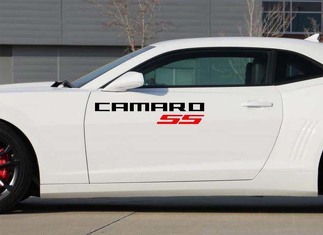 2X Chevrolet Camaro SS Vinyl Doors logos Sticker Decals Graphics 2011-2018