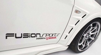 Fusion Sports Powered by Honda Car Decal Vinyl Sticker Civic S2000 Accord JDM