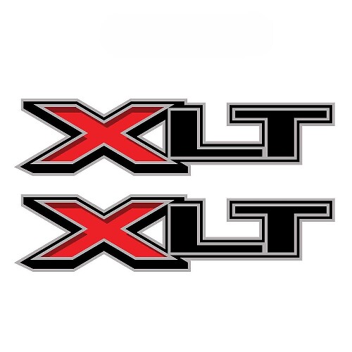 Bedside Vinyl Decal Stickers Set Of 2 for Ford F-150 F-250 XLT 2018