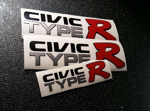HONDA JAPAN CIVIC EK9 CIVIC TYPE R DECAL sticker 2 JDM OEM size illest Ek hatch